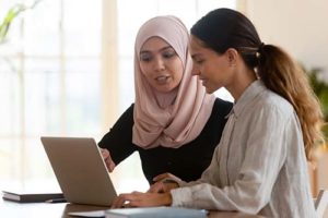 women talking about a collection appeal